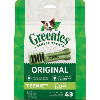 Greenies Teenie Dental Dog Treats - 43 count