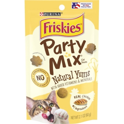 Friskies Party Mix Cat Treats Natural Yums With Real Chicken - 2.1 oz (60 g)