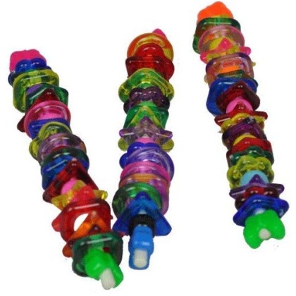 AE Cage Company Happy Beaks Acrylic Things and Lolly Pop Foot Toy