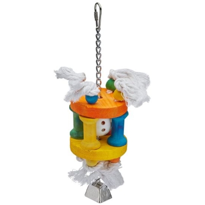 AE Cage Company Happy Beaks Ball in Solitude Assorted Bird Toy