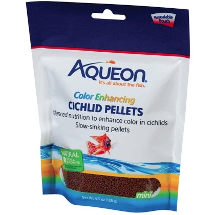 Aqueon Color Enhancing Cichlid Food Pellets