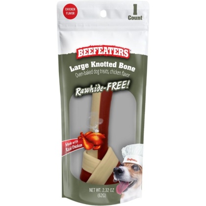 Beefeaters Rawhide Free Large Knotted Bone Chicken