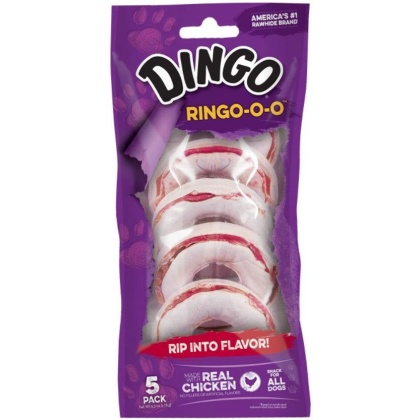 Dingo Ringo Meat & Rawhide Chews (No China Sourced Ingredients)