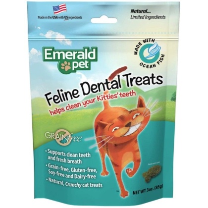 Emerald Pet Feline Dental Treats Ocean Fish Flavor