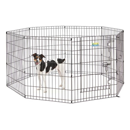 MidWest Contour Wire Exercise Pen with Door for Dogs and Pets