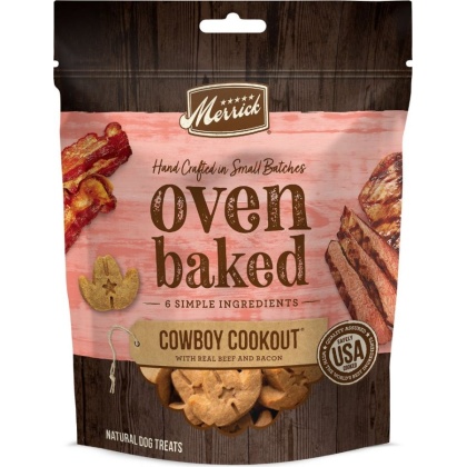 Merrick Oven Baked Cowboy Cookout Real Beef & Bacon Dog Treats