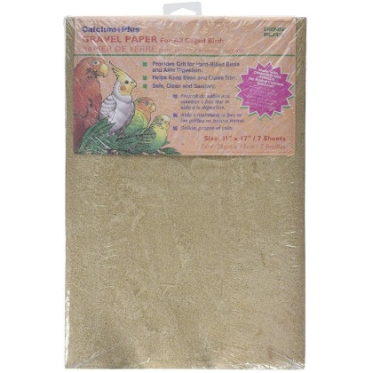 Penn Plax Calcium Plus Gravel Paper for Caged Birds