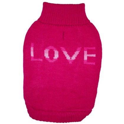 Fashion Pet True Love Dog Sweater Pink