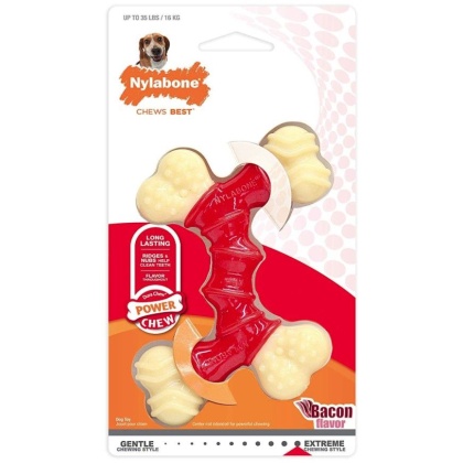 Nylabone Dura Chew Double Bone - Bacon Flavor
