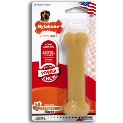Nylabone Dura Chew Dog Bone - Peanut Butter Flavor