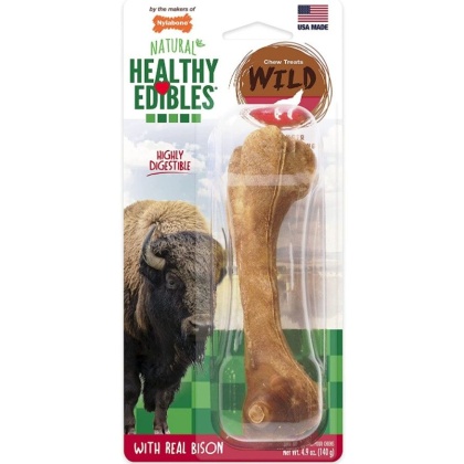 Nylabone Natural Healthy Edibles Wild Bison Chew Treats