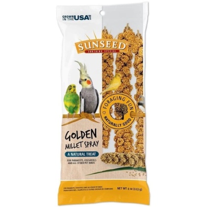 Sunseed Golden Millet Spray Natural Bird Treat