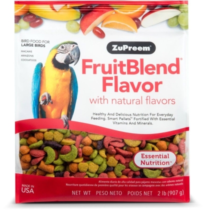 ZuPreem FruitBlend Flavor Bird Food for Large Birds