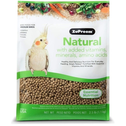 ZuPreem Natural Blend Bird Food - Cockatiel