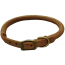 CircleT Rustic Leather Dog Collar Chocolate - 12