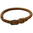 CircleT Rustic Leather Dog Collar Chocolate - 18