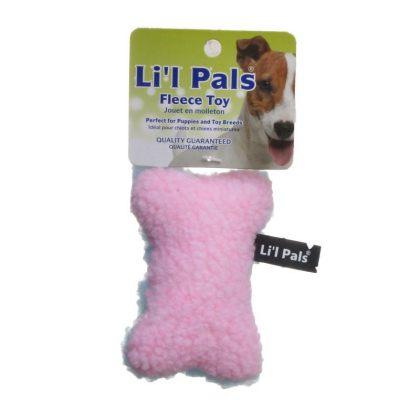 Li\'l Pals Fleece Bone Toy for Dogs & Puppies