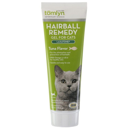 Tomlyn Laxatone Gel Hairball Remedy Tuna Flavor For Cats